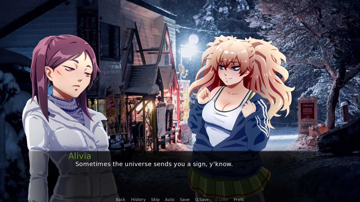 Cryoslight's tweet photo. Hi #IndieDevHour, here's another screenshot of a deep, deep conversation between Rika and Alivia because everything else is too spoilery to show! Just hang on, less than two weeks left before release.❄️
https://t.co/JPJLqRaJvl
#HerSign #vndev #visualnovel #WinterVNJam https://t.co/ijR9vPpZrC