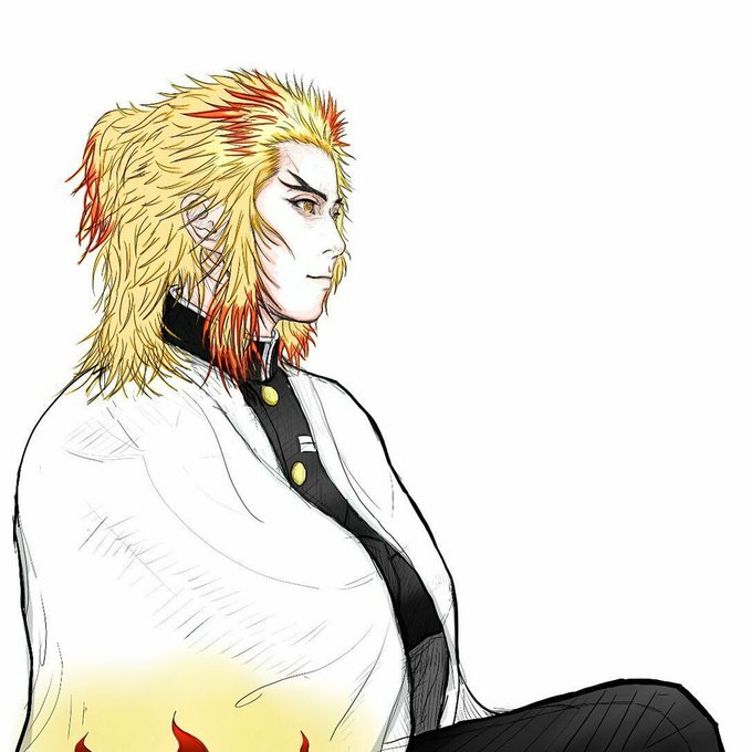 とみーさんがTwitterに投稿した煉獄杏寿郎(鬼滅の刃)のイラスト。