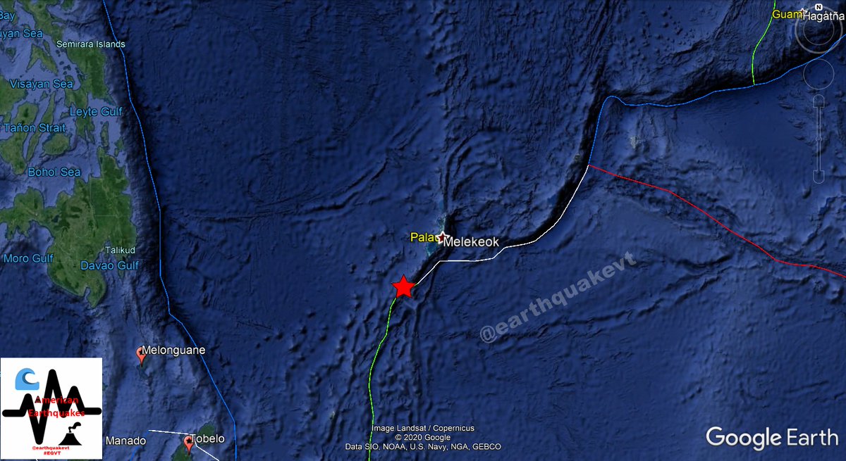 earthquakevt's tweet photo. ⚠️#Palau🇵🇼: A moderate #earthquake of magnitude Mww=5.9, was registered at 89 KM SW of #Ngeremasch, state of #Angaur. Depth: 10 KM.
More info: https://t.co/38knkgwQ17
Did you feel this earthquake?, Tell us!.
#EQVT,#地震,#jishin,#quake,#tremor,#seísmo,#sismo,#temblor,#terremoto. https://t.co/rmjwwbFuD4