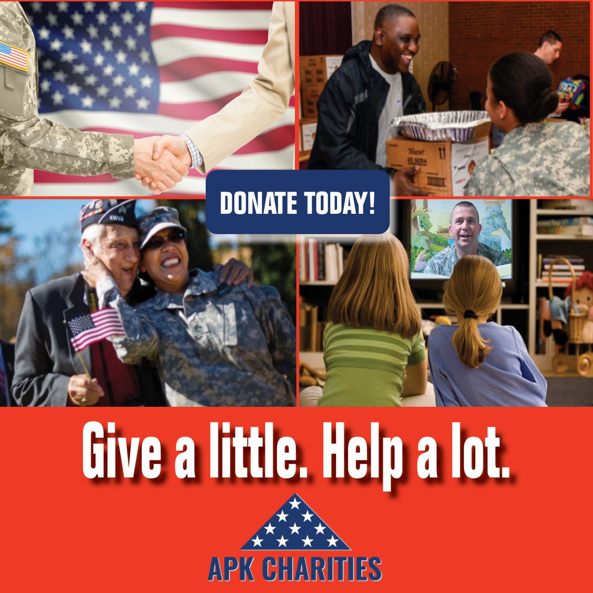 APK funds basic needs of CT Vets including car repair, tires, rent, security deposits, furniture and bedding... Every $ makes a difference! APK's Direct Assistance Program's average CT Vet's need is $1,000-$2,000. Help a Vet in need and donate today!
apkcharities.org/donate/