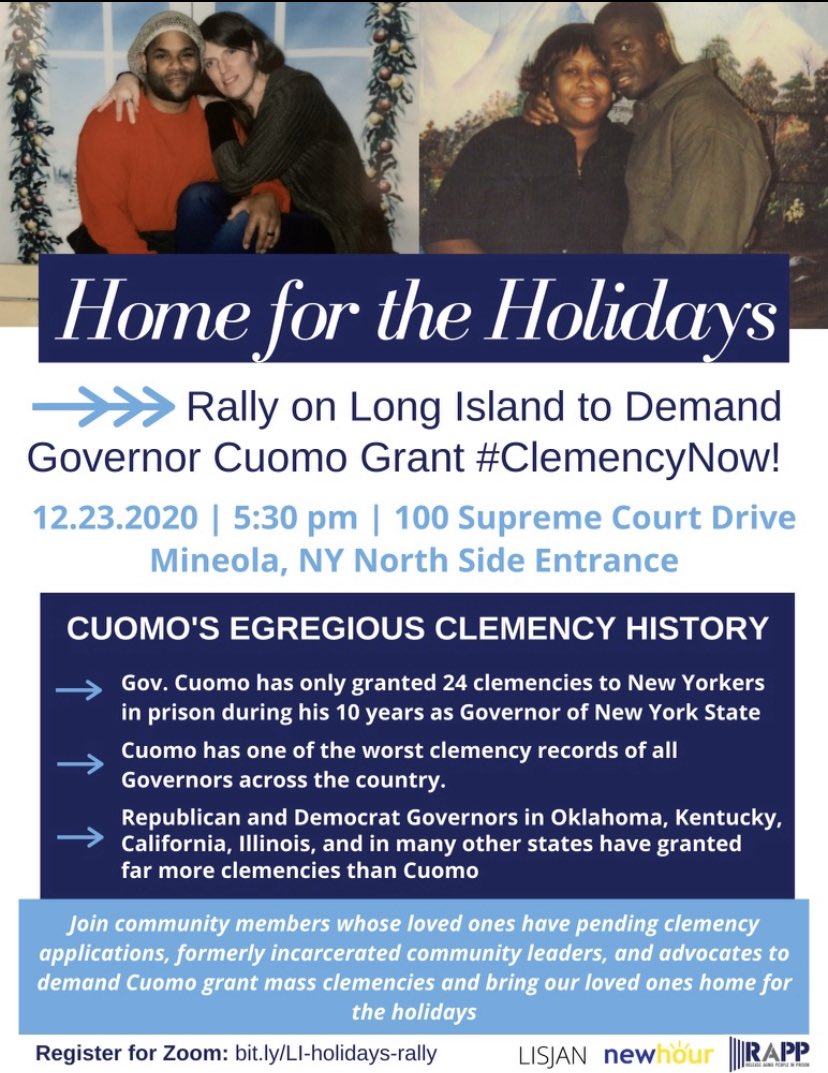 TODAY 📢 long Islanders were calling on you! We’re fighting for our loved ones who will miss another holiday away from their children &amp; families. While some enter the season with holiday cheer, others pray their loved one will make through the new year.