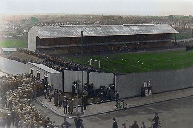 Matchday365's tweet photo. 📍 Selhurst Park, 1924 (colourized) https://t.co/dplGMCtpdP