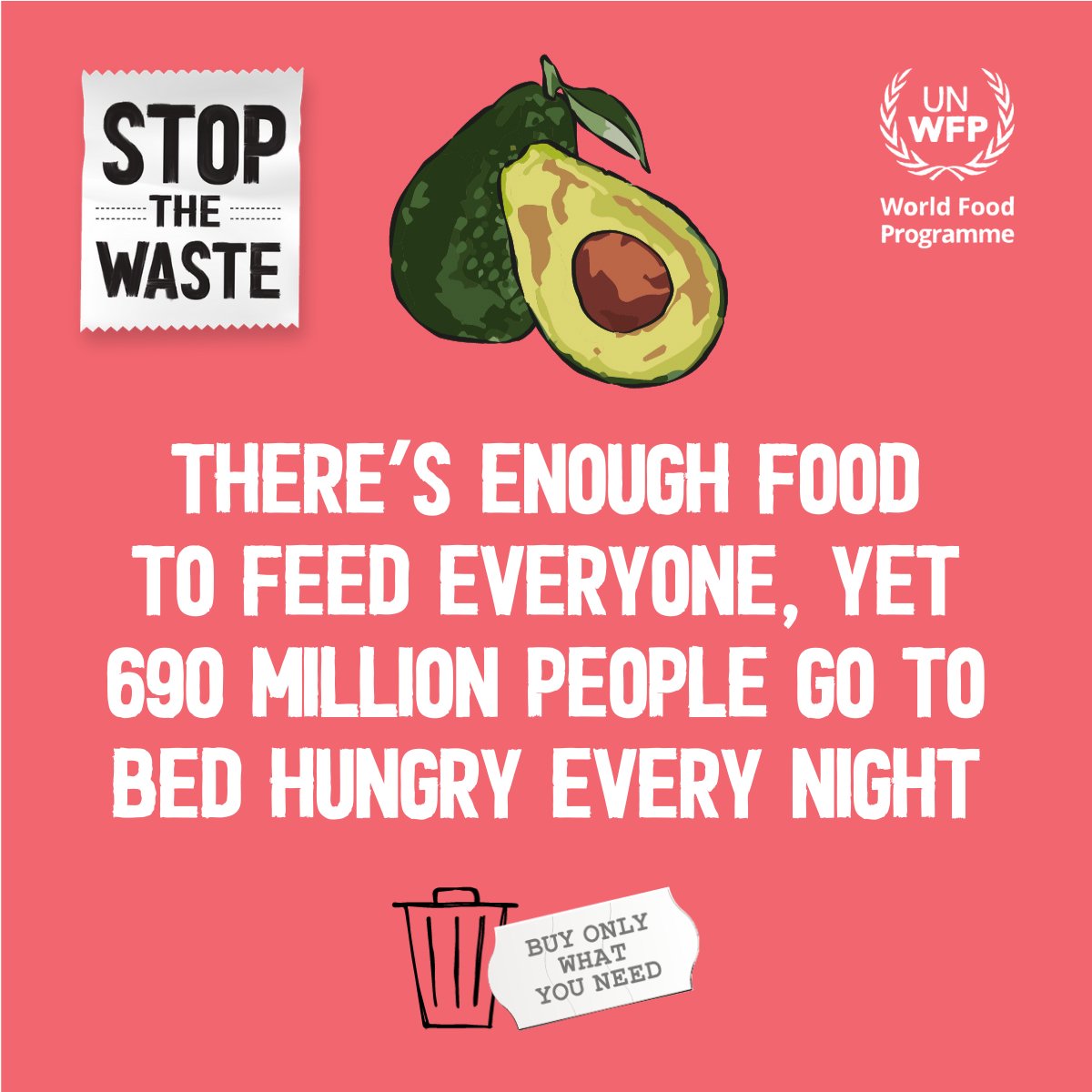 There is enough food to feed everyone in the world.
Yet, 690 million people go to bed hungry every night!

This holiday season, we can all #StopTheWaste:
Only buy what you need.
Plan meals ahead of time.
Freeze leftovers.
bit.ly/StopTheWaste20…