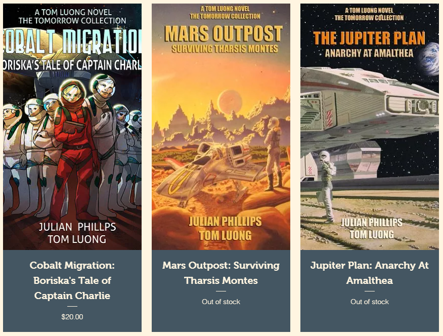 realTomLuong's tweet photo. I have 3 completed Sci-Fi manuscripts, I'm looking to get in touch with book publishers and buyers for retail or wholesale pre-orders. #theTomorrowCollection #tomluongfilms #spaceopera #booktrilogy @MarsOutpost #CobaltMigration #MarsOutpost #JupitorPlan #bookPublisher #bookBuyer https://t.co/bAVQc1vTU9