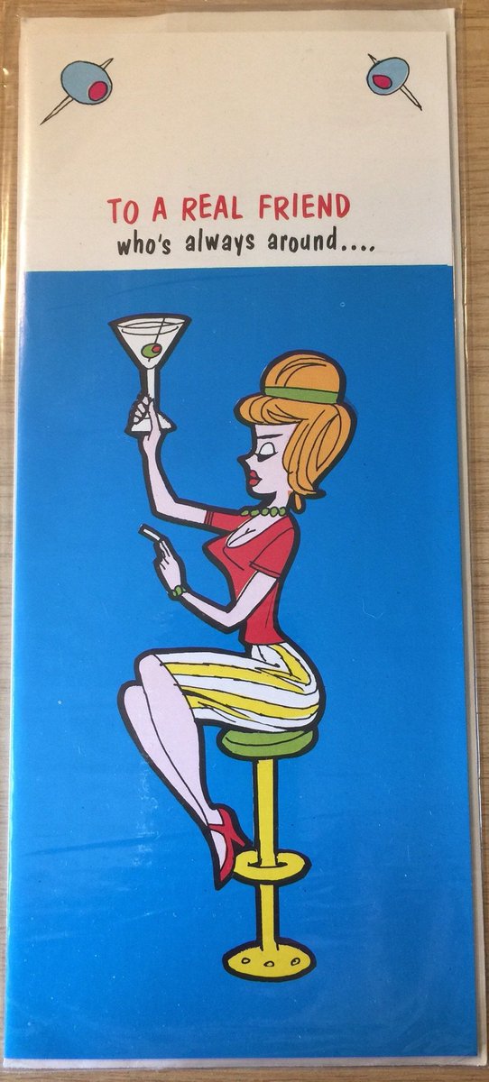 WatsonsVintage's tweet photo. A SUPER FUN RETRO BIRTHDAY CARD available in my #etsyshop: Humorous Vintage/Retro Circa 1980s Humorous Birthday Card - 'To A Real Friend who's always around ... When He Needs Me!' #FriendshipCard https://t.co/XZiDxTNPdp #VintageCard #HumorousCard #RetroCard #BirthdayCard #1980s https://t.co/xjAA9cSOfo