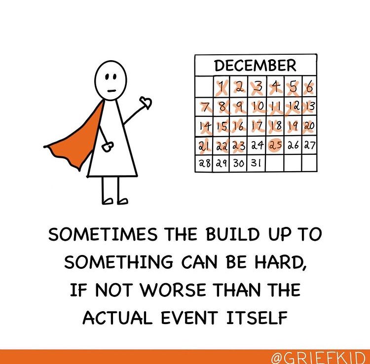 goodgrieftrust's tweet photo. We know that the run up to an Anniversary or a special date like Christmas is often worse than the day itself. Keep going, it will be okay. 🧡 #Hope https://t.co/HNKZou7CVH