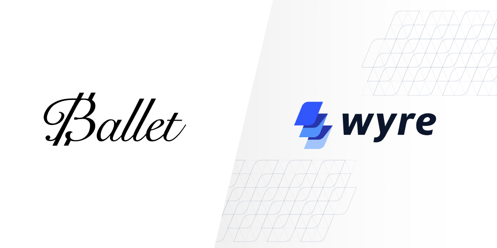 BalletCrypto's tweet photo. Ballet has partnered with Wyre to add a new fiat-to-crypto gateway to Ballet Crypto app. 

Now you can buy cryptocurrency with fiat currencies and have it automatically deposited to your Ballet wallet, all from within the app.

#Bitcoin @sendwyre https://t.co/CHtTiARYPi https://t.co/8OtuGVeihL