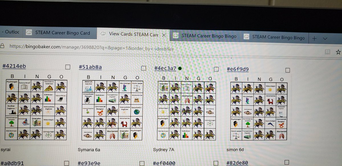 SpanoPPSSteam's tweet photo. Wrapped up today playing bingo with all my @PghSchiller Stallions. Used #BingoBaker to to play STEAM  Career Bingo with the whole school. #edtech #careergoals #steameducation @STEAMPrincipal @STEAMcounselor @STEAMpghschools @PPSnews https://t.co/LMxhcsYynD