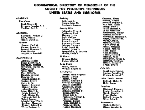 Kathleen seems to have practiced as a counselling psychologist for the next couple of decades in Los Angeles. How many women born about 1900. She was still registered as a therapist in 1964.11/