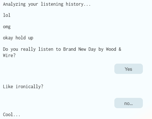 Roasted for my unapologetic love of <a href="/woodandwireband/">Wood & Wire</a> 🤠
