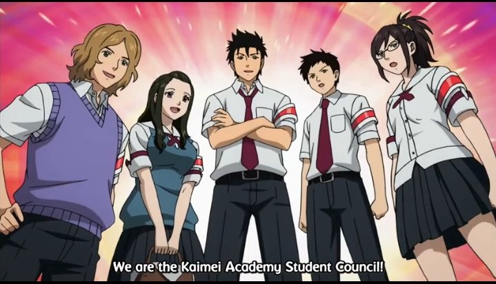 Engaging. The student council seems pretty interesting too. Comedy is great, Music is good, Voice acting is epic and I LOVE HIMEKO'S ACCENT 