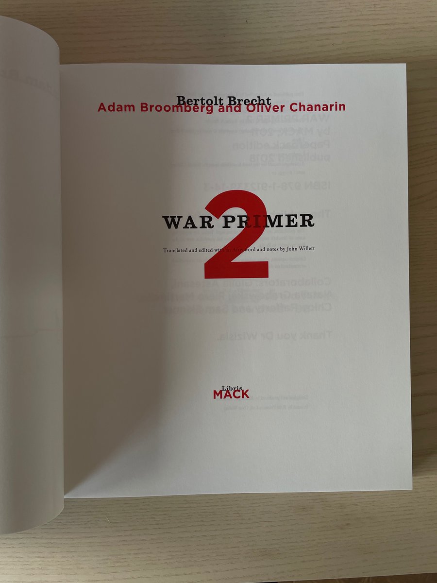 46. Broomberg & Chanarin, War Primer 2 (MACK, 2018, 2ed)My holy grail. We were obsessing over it and could not afford it — only a 100 copies were made by hand all too expensive.tldr: artists hijacked Bertolt Brecht’s 1955 Kriegsfibel replacing images with The War On Terror