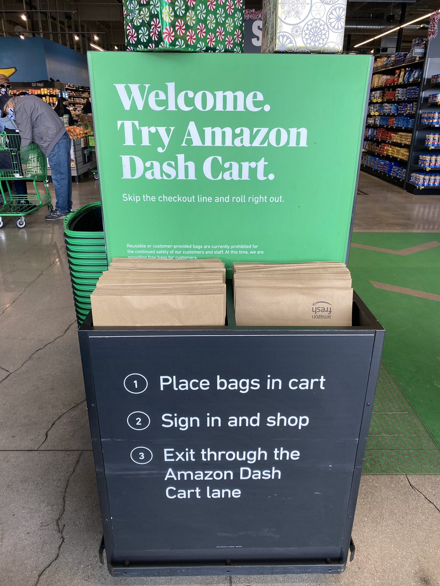 I’m at an Amazon Fresh grocery store in Woodland Hills, CA. It’s very... Amazon. AMA!
