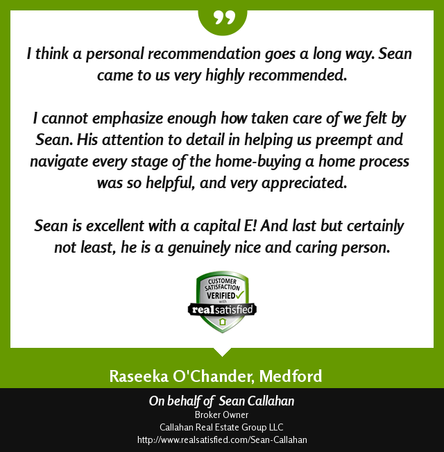 Nothing is more encouraging than a good client testimonial. realsatisfied.com/Sean-Callahan via @realsatisfied