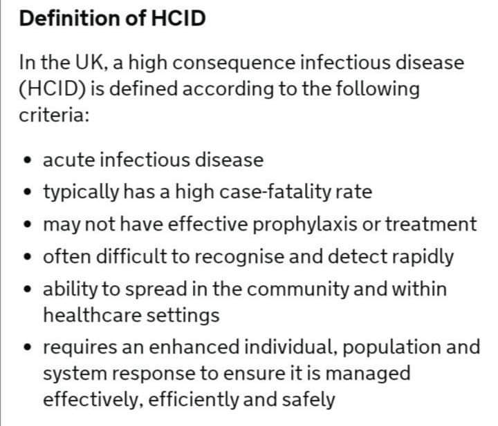 So could all this be the reason the Government downgraded Convid from a HCID (High consequence infectious disease) on the 19th March?Verify...  https://www.gov.uk/guidance/high-consequence-infectious-diseases-hcid#status-of-covid-19
