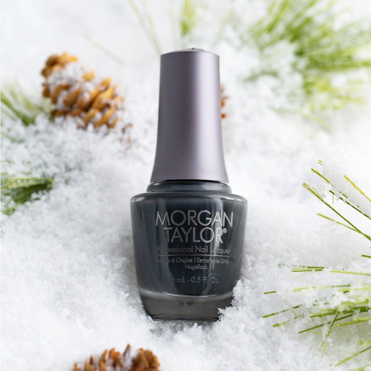 MTMorganTaylor's tweet photo. Get lost in the deep charcoal crème of the holiday/winter shade, Fa-La-Love that Color! 🌟💅🏾 #MorganTaylor #ShakeUpTheMagic #FaLaLoveThatColor #wintercollection #winternails #holidaycollection #holidaynails #nailsofinstagram #nailisnpo https://t.co/dVuFx9AteF