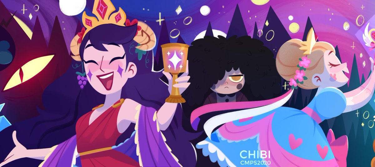Chibicmps's tweet photo. Queens of mewni fanart I made back in september.🌸
#SVTFOE #StarVsTheForcesOfEvil https://t.co/Rl9n6SVR25
