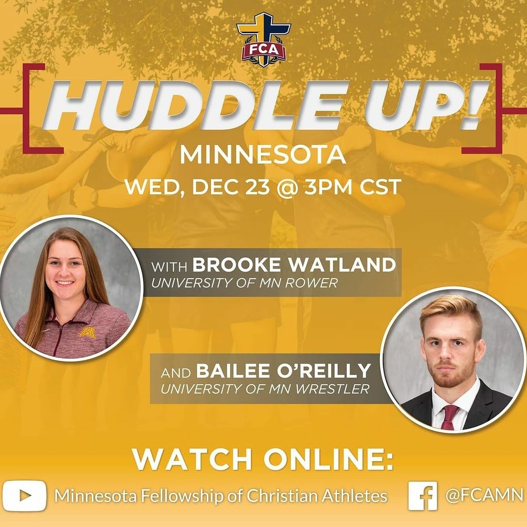 AnokaHSFCA's tweet photo. Join @MinnesotaFCA at 3pm for the 4th Minnesota Huddle Up feat Gopher Athletes! Live on Facebook @MNFCA or youtube at https://t.co/6u4Wr5u8iD https://t.co/y4QS8KpHsT