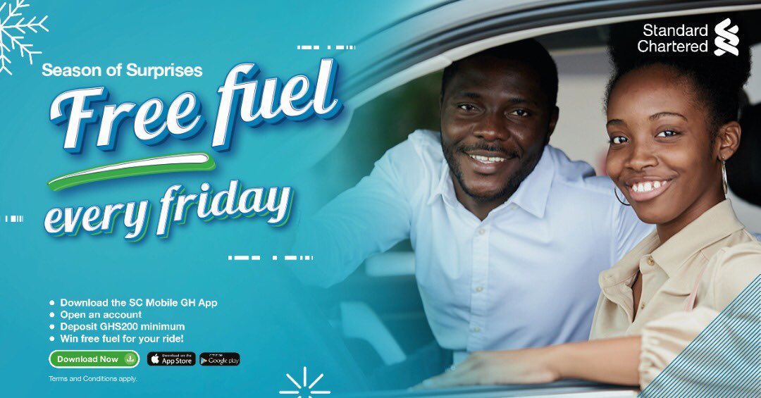 osgoodpaekid's tweet photo. Make a minimum deposit of 200 cedis into your SC Mobile App and stand a chance of getting free fuel on every Friday. #SCFreeFuel https://t.co/JEbtYX8KuM