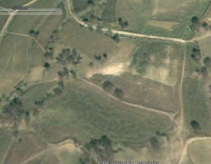 So we investigated the problem. How long has this saline patch & high water table been an issue here? 1. 09/20 - the saline patches & the wet patches r visible. 2. 03/17 - 2 years before we leased this land. 3. 03/09 - >10 years ago, salinity persists4. 04/05 - still there!