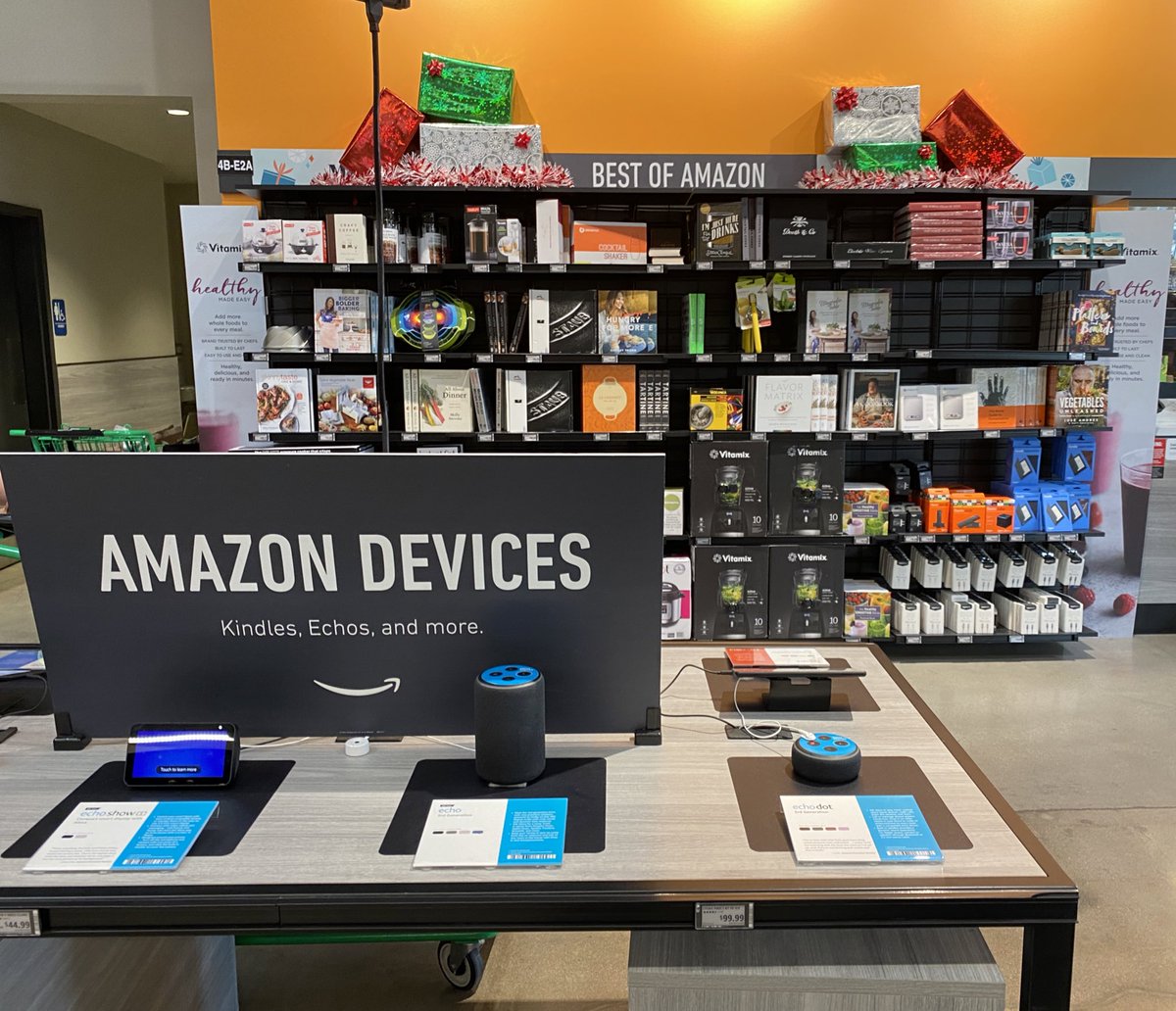 I’d say 5% of real estate was cross-sell to Amazon proper. Devices and “best of” food related goods.