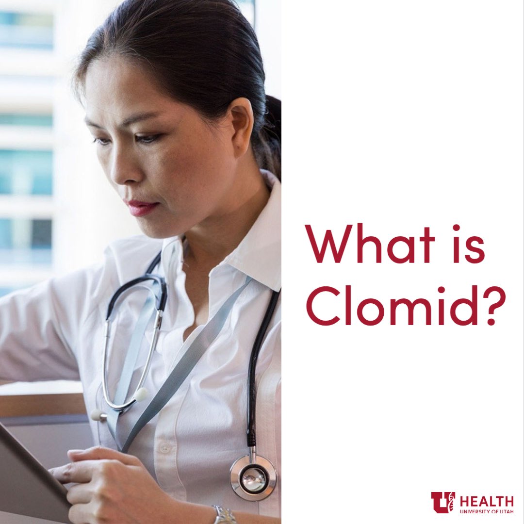 ucrm_utah's tweet photo. Clomid is a fertility medication used to treat a range of infertility factors - usually related to irregular ovulation. 

Clomid is not the right medication for everyone, but please call our clinic and we can set up a consultation and we can discuss your options https://t.co/TLFayKplHI