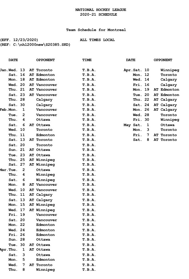 Download Boston Bruins Schedule 