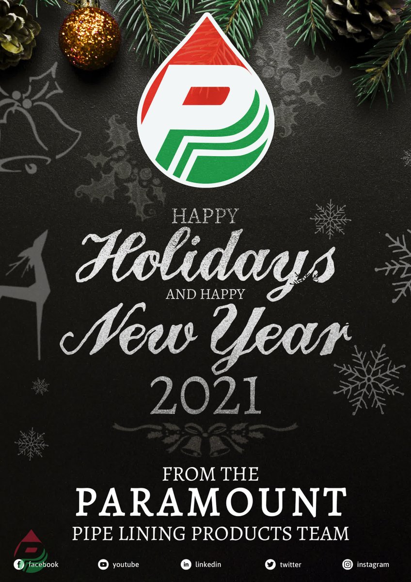 LiningPipe's tweet photo. Thank you to everyone who has joined us on this journey. It has been a magical ride! We look forward to continuing to do EVERYTHING we can to help and support your business in 2021.
#onecipp #xmas #holiday #2021 https://t.co/8Wii7acz6E