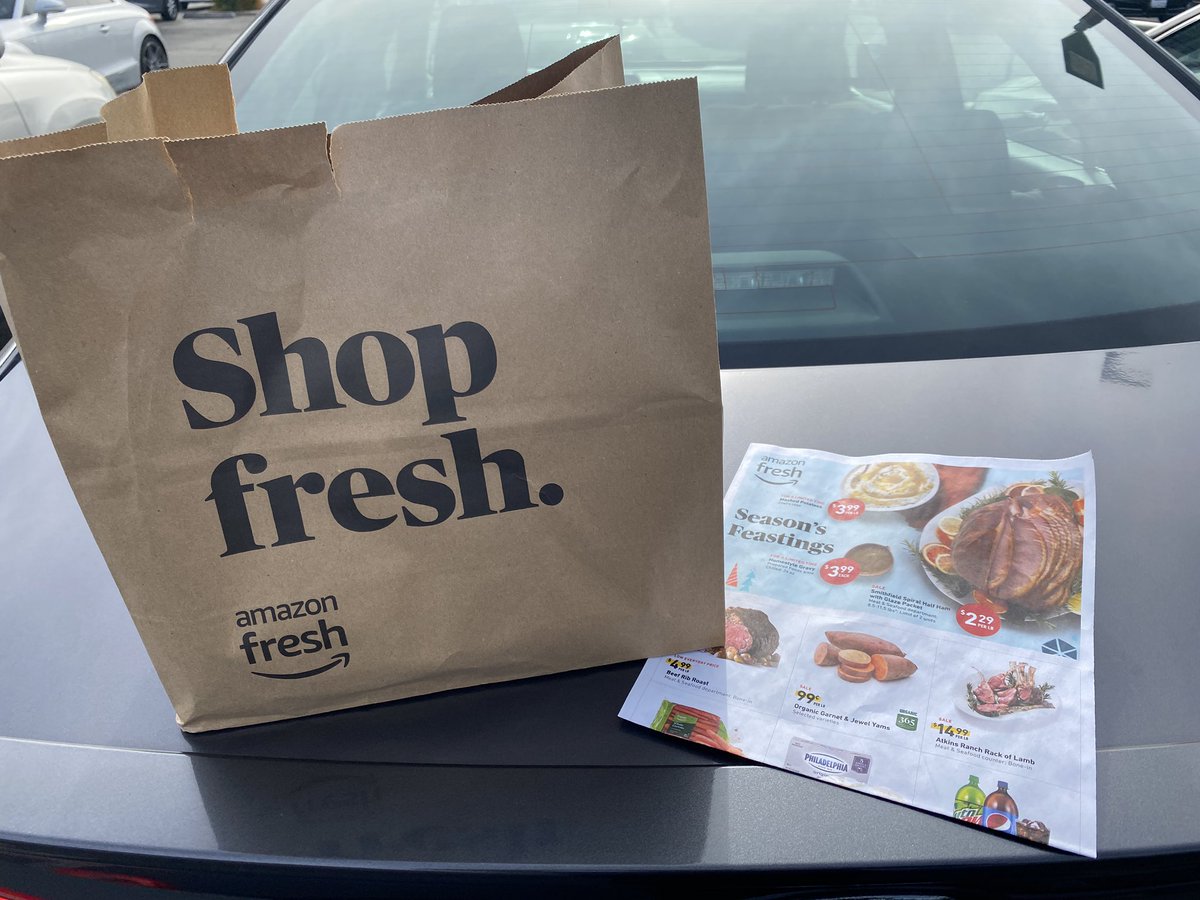 I couldn’t capture more videos bc they definitely thought I was sus and someone started following me? LOLMost everything else is just like a nice, modern Whole Foods. Down to the bags and paper circulars. Pro-tip: if you use Dash to checkout, you get a free coupon.
