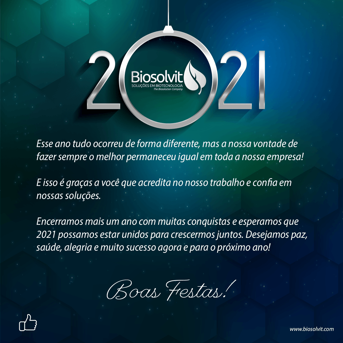 biosolvitbr's tweet photo. Nosso muito obrigado a todos que estiveram com a gente nesse ano de 2020!

#FelizNatal #felizanonovo https://t.co/JtZTkSxaQh