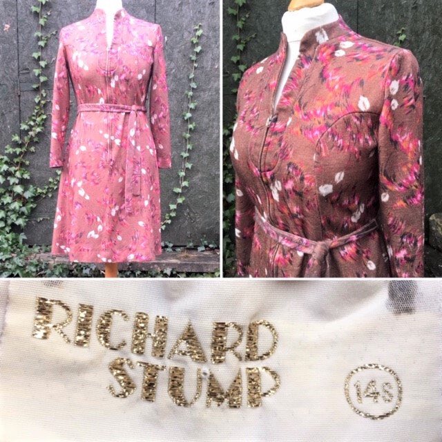 ginminvin's tweet photo. Cute little Vintage Dress #GINGERMINTVINTAGE #vintageshowandsell  #1970s #Mod Dress.S- M. #Vintage, #A-Line, #ZipFront, #LongSleeved Dress with Belt.Brown, #KnittedDress with Floral Print. #Classic1970s Styling. https://t.co/cfy8rQPF5U https://t.co/kUdV7oBZqy