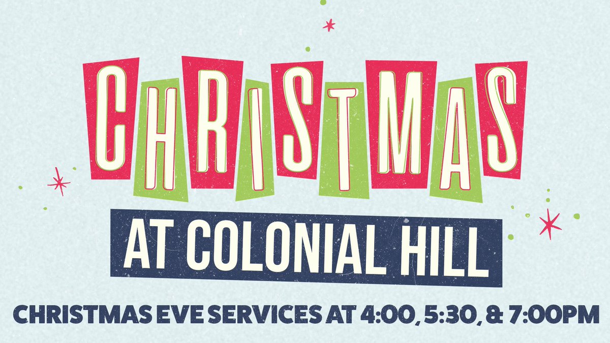 colonial_hill's tweet photo. Colonial Hill is hosting THREE services to accommodate for you and your loved ones’ Christmas plans. This might be the best 50 minutes of your holiday! It would be our honor to host you tomorrow at Candlelight. 🕯⛪️ https://t.co/F3MWiggHOC