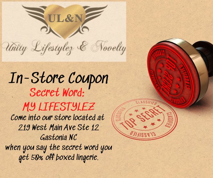 Unity Lifestylez and Novelty 219 West Main Avenue  Suite 12 Gastonia NC 28052  #CharlotteNC #GastoniaNC<a href="/tag/lingerie"class="tags"><span>#lingerie</span></a><a href="/tag/charlottenc"class="tags"><span>#charlottenc</span></a><a href="/tag/unitylifestylez"class="tags"><span>#unitylifestylez</span></a><a href="/tag/gastonianc"class="tags"><span>#gastonianc</span></a>