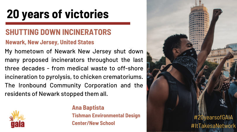 GAIAnoburn's tweet photo. We continue to be inspired by the perseverance of GAIA members like @IronboundCC who have worked for years to protect their communities from the shadow of incineration. Our movement is strong because of you.
@ProfAnaBaptista @GAIAUS_CAN #20yearsofGAIA #ItTakesaNetwork https://t.co/cwLnrAdJBQ
