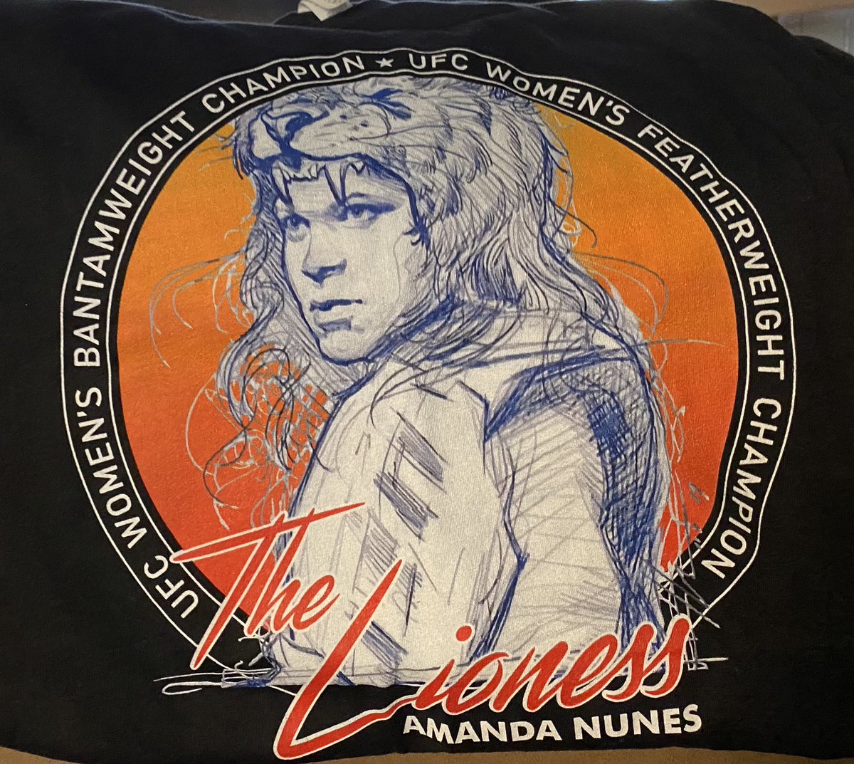 Got my #SecretSantaMMA today! Thanks for my first Amanda Nunes shirt! I love it! https://t.co/ZVvjGE6xL9