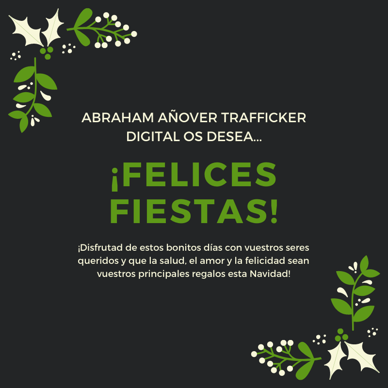 abrahamag83's tweet photo. ¡#AbrahamAñoverTraffickerDigital os desea FELICES FIESTAS! ¡Disfrutad de estos bonitos días con vuestros seres queridos y que la salud, el amor y la felicidad sean vuestros principales regalos esta #Navidad! #nochebuena #conseguirclientes #somoslaotravacuna #negocios #TheSolution https://t.co/qPX9ba0PbX