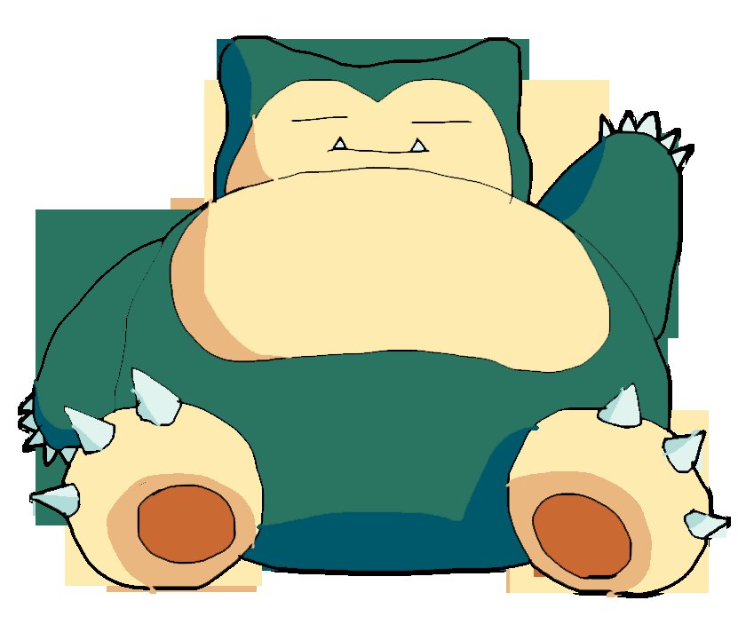 baddrawnstuff's tweet image. Then tried my hand at a #snorlax #Pokemon