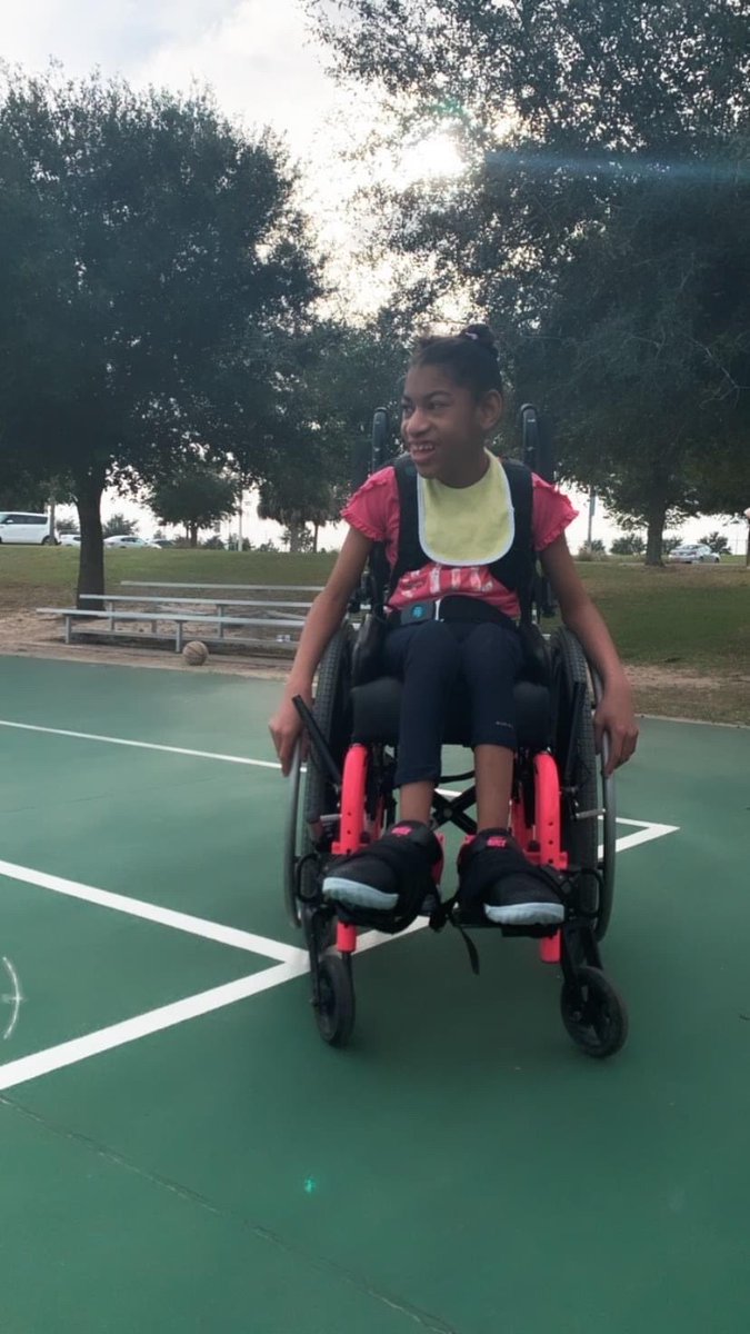 Louisianamrs's tweet photo. @TEYANATAYLOR I could definitely use it for my baby girl with Cerebral Palsy. Thank you even if I’m not chosen. Just for having a good heart. $AmandaBrevelle https://t.co/b30Sk0891P