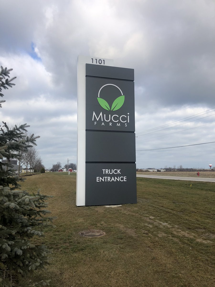 BradySignCo's tweet image. Really exciting to partner with Mucci Farms on this branding project. Ohio grown tomatoes with Ohio built signs...a match made in heaven! #OurSignsMeanBusiness