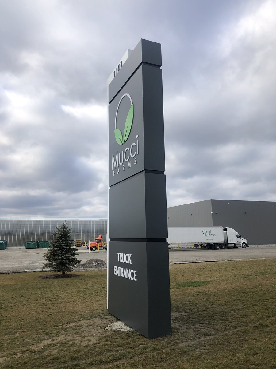 BradySignCo's tweet image. Really exciting to partner with Mucci Farms on this branding project. Ohio grown tomatoes with Ohio built signs...a match made in heaven! #OurSignsMeanBusiness