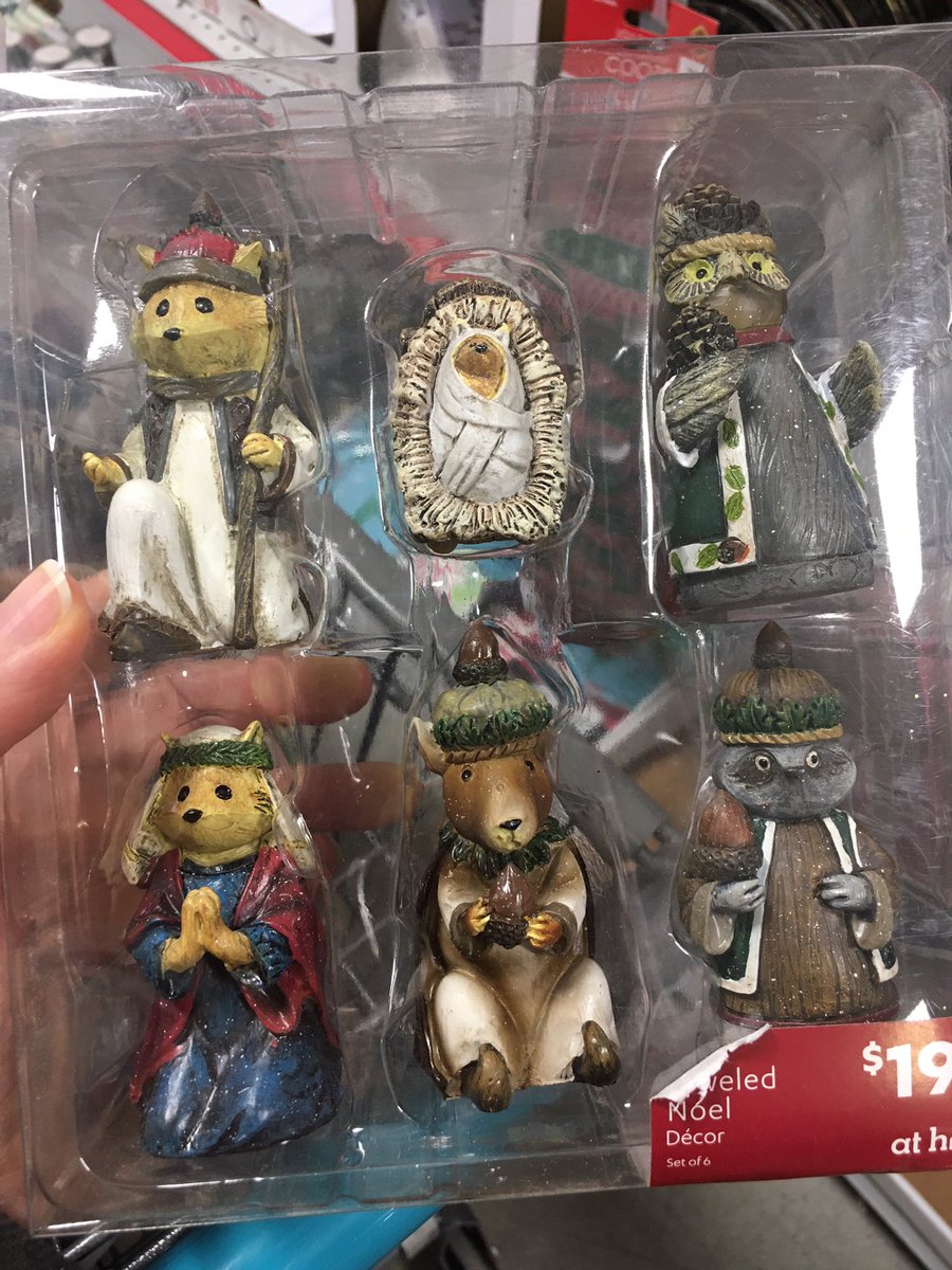 schmoyer_rachel's tweet photo. What do you think about woodland creatures nativity set??
At first I was appalled then I remembered that I have no problems with veggie tales...
#NativityGoesWrong #nativity #Christmas https://t.co/pJmi2ruIhu