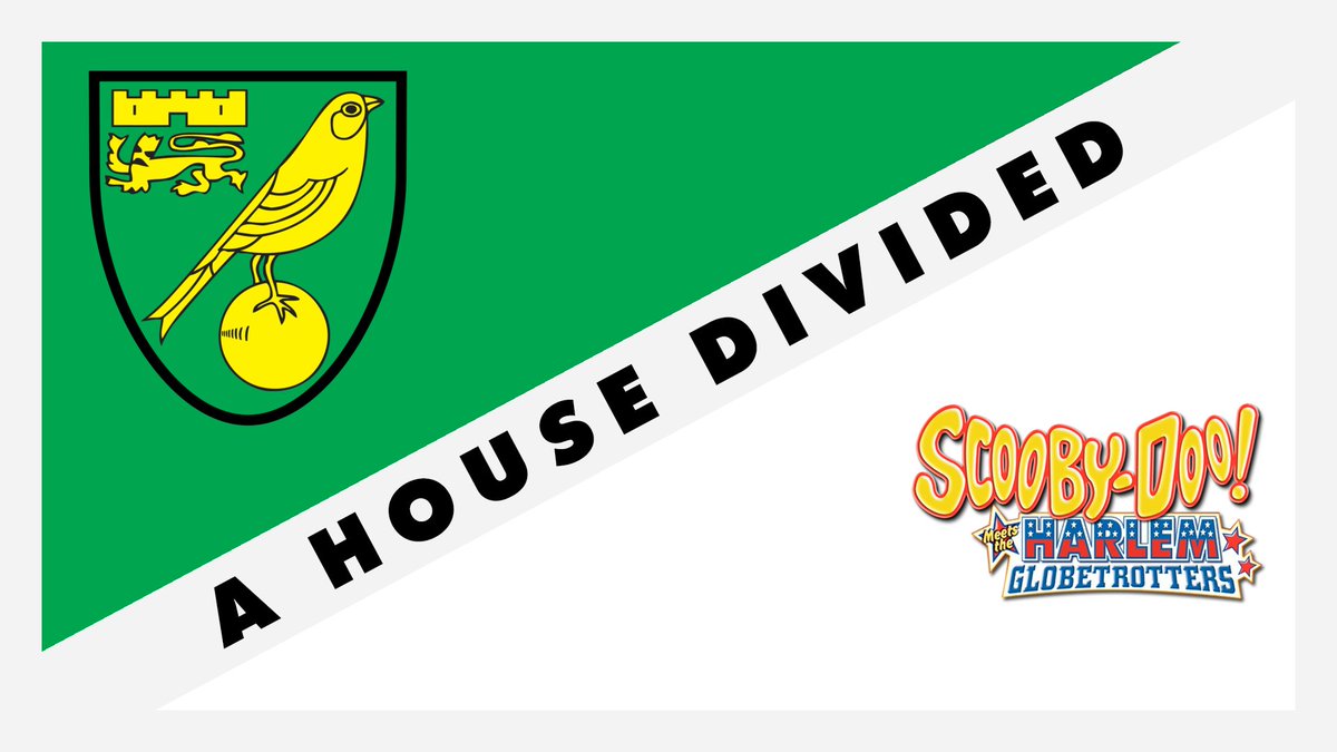 HouseDividedBot's tweet image. A HOUSE DIVIDED Norwich City / Harlem Globetrotters (Scooby Doo)
