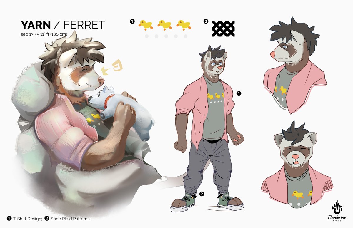 yarnferret's tweet image. Ferret time >:3c Pronouns are they/them. They're sleepy, cuddly, and ready to make some plushies!