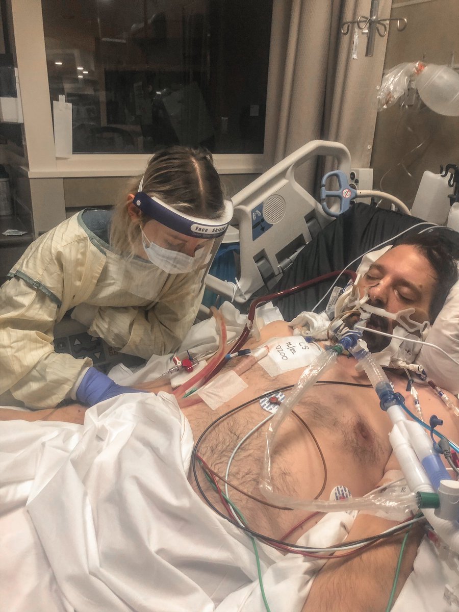 morgangonsoski's tweet photo. covid is real and is still a threat. (1/4)

yesterday, i had the chance to visit my dad one last time and today my mom and grandma held him as we let him go. leaving that hospital room was absolutely the hardest thing I have ever had to do. https://t.co/5AUFEksUpc