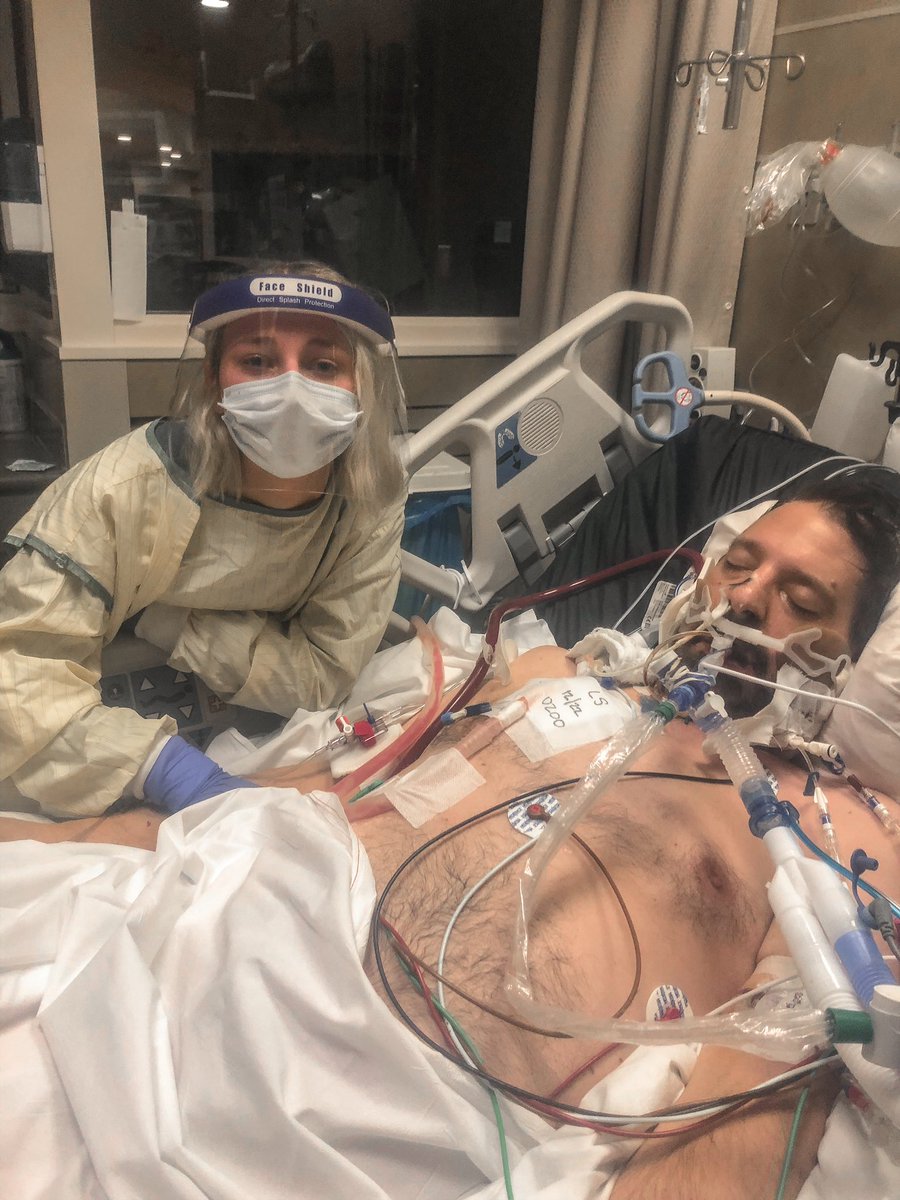 morgangonsoski's tweet photo. covid is real and is still a threat. (1/4)

yesterday, i had the chance to visit my dad one last time and today my mom and grandma held him as we let him go. leaving that hospital room was absolutely the hardest thing I have ever had to do. https://t.co/5AUFEksUpc