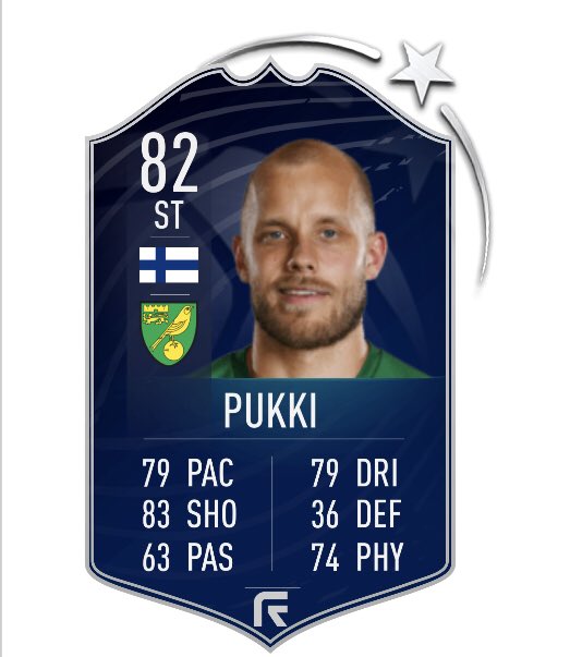 ST: Teemu PukkiAugust 2019 was the best month of this mans career. was genuinely not week where he didn’t score- even helped norwich bag 3 points in a crucial win against City