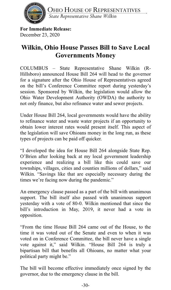 State Senator Shane Wilkin tweet media