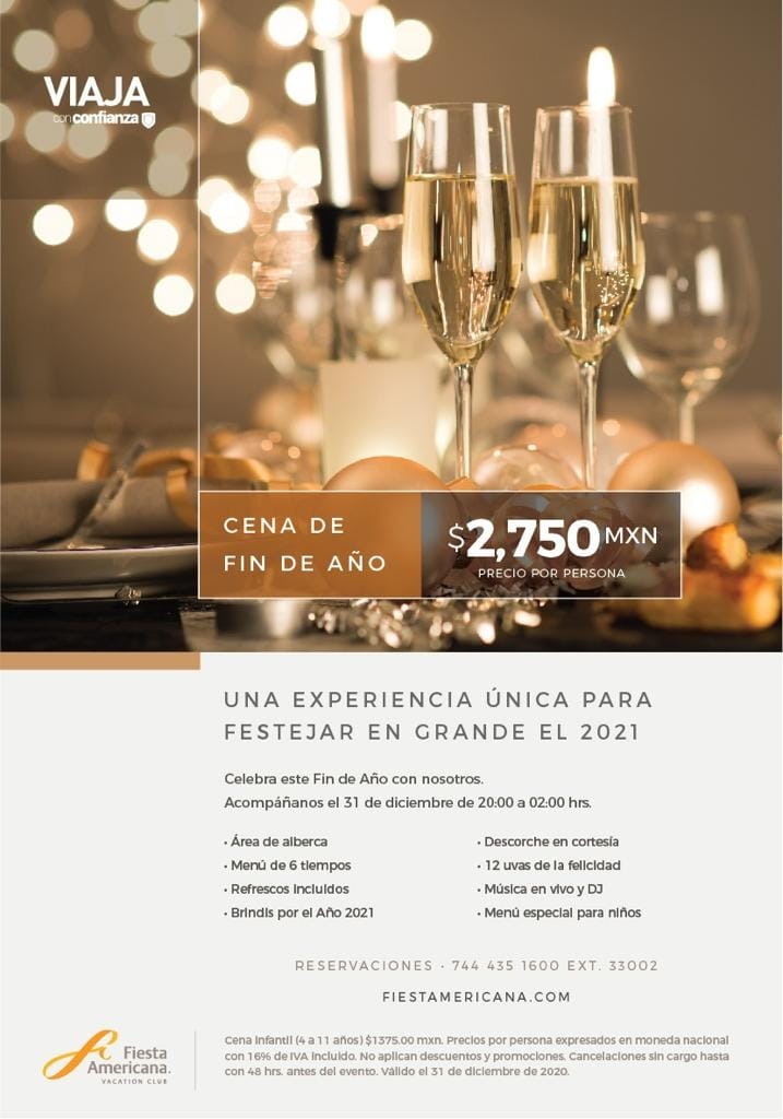 Promoción decembrinas de nuestro #SocioAHETA Hotel Fiesta Americana Acapulco Villas