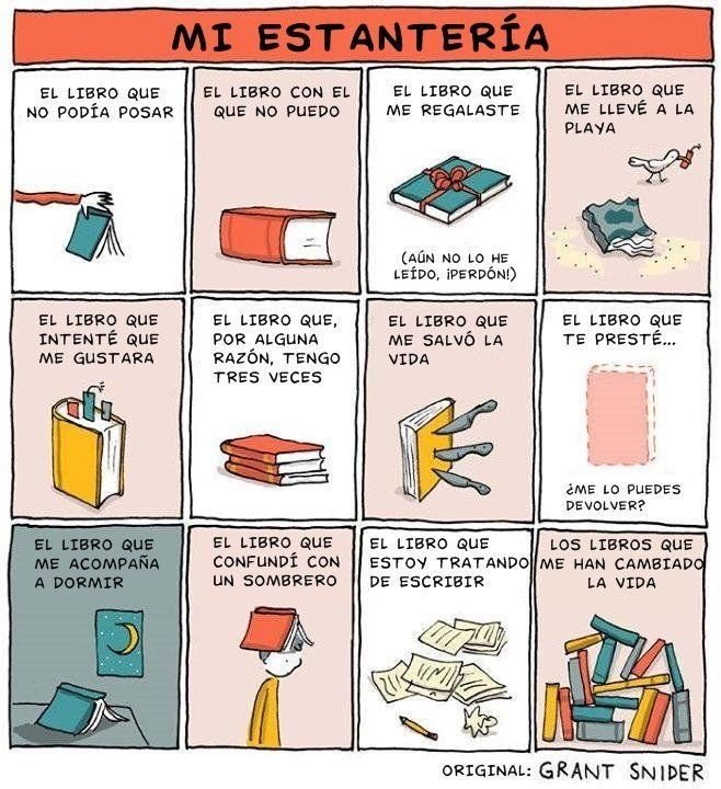 Yo agregaría: el libro que me recuerda a mi infancia ❤️
¿Vos qué libro tenés en tu estantería? Sin decir el nombre. 
#libro #libros #biblioteca