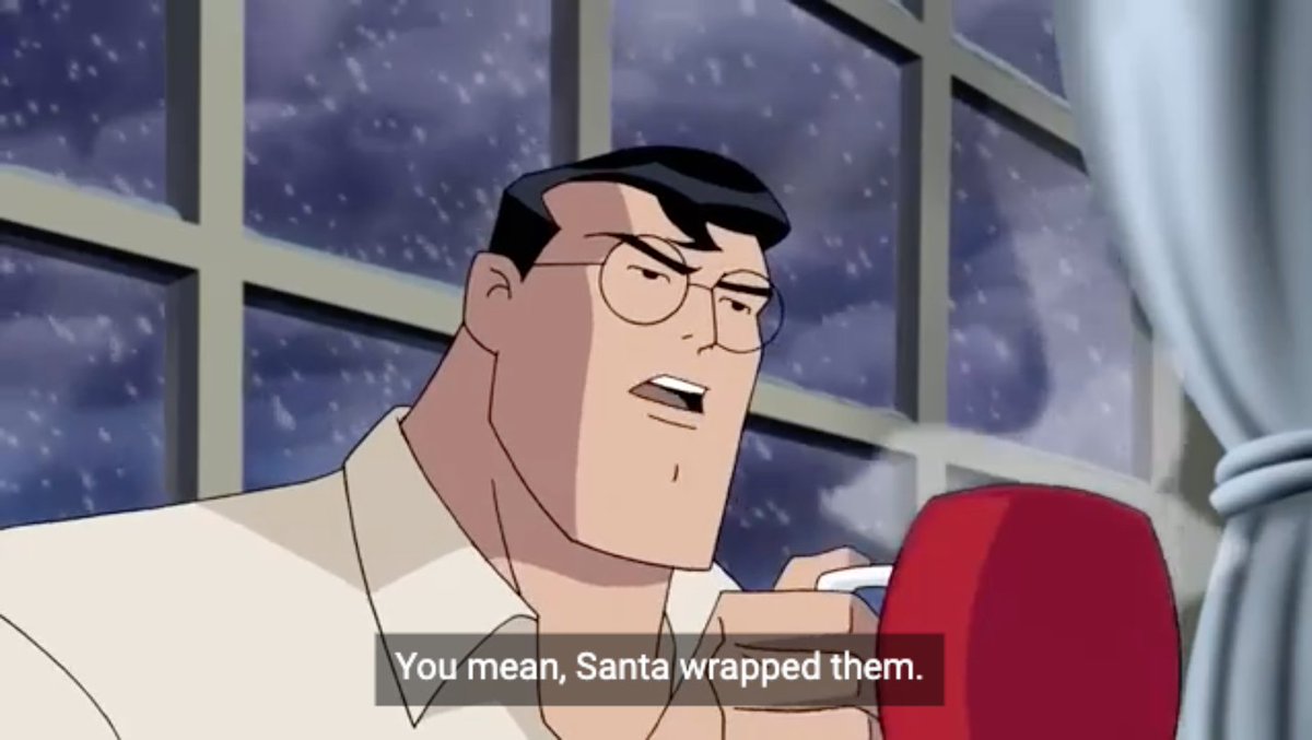 Clark "biggest Christmas stan" Kent is my new favorite superhero oh my god